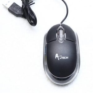 A.Tech OP1100 USB Optical Mouse - Black