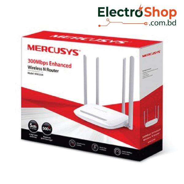 Mercusys MW325R 300Mbps 4 Antenna Wireless Router Black-01